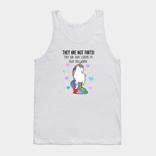 Funny Unicorn Farting Rainbow Tank Top